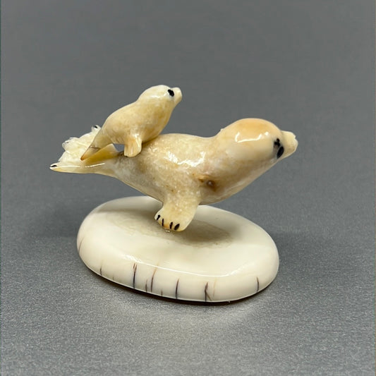 Ivory Carving - Raphael; Seal & Pup
