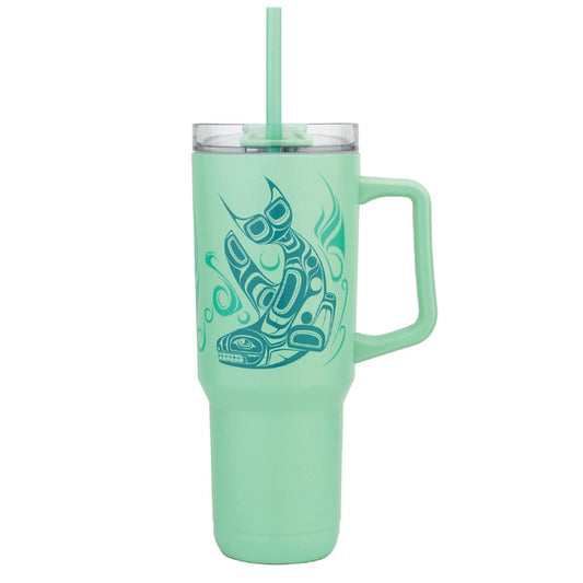 Tumbler - Insulated with Straw, 40 oz, Whale