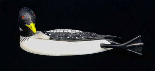 Ivory Carving- F. Mayac: Yellow Billed Loon