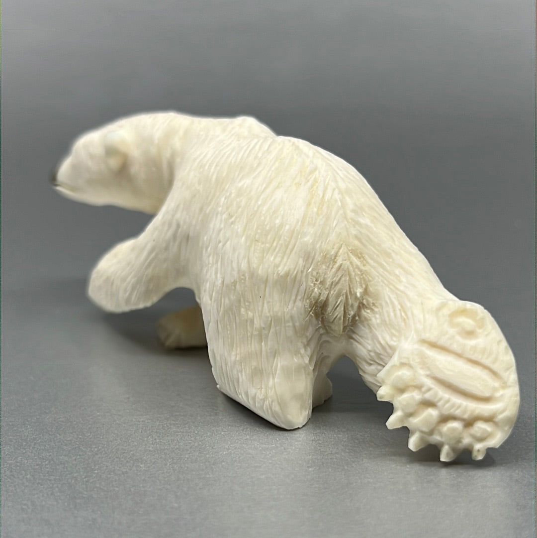 Ivory- Ungaluk; Walking Bear, Baleen, 4-3/4"