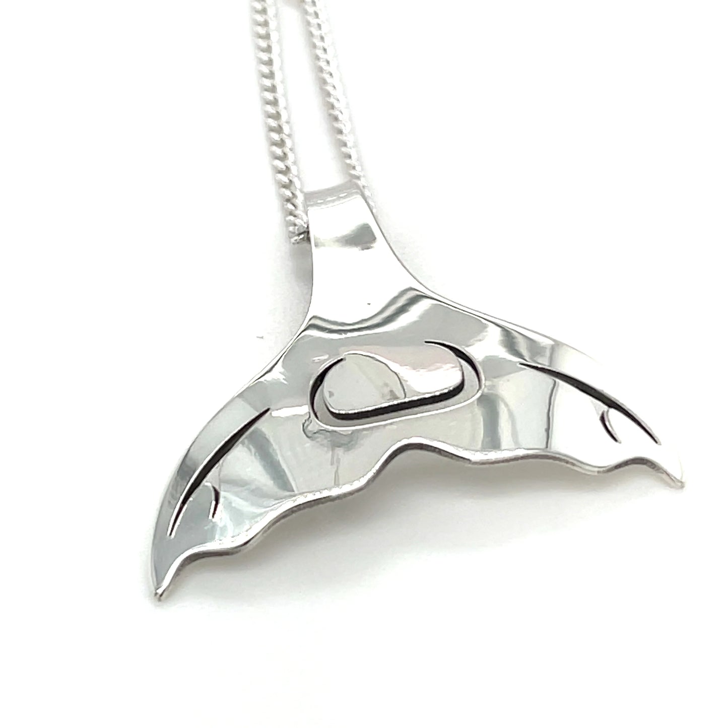 Pendant - Pauls; Silver, Whale Tail