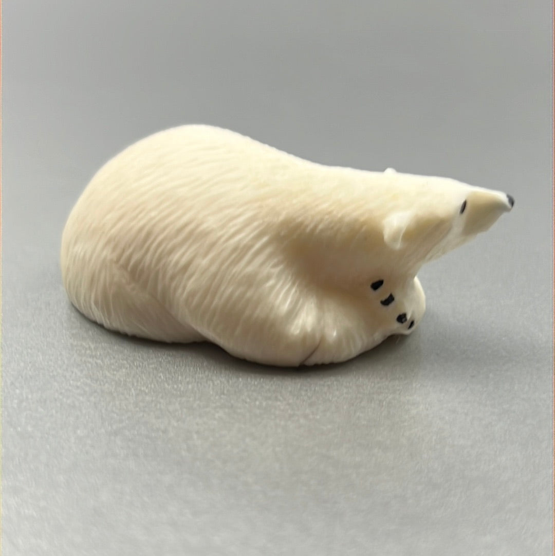 Ivory- J. Uglowook, Resting Polar Bear, Various Sz