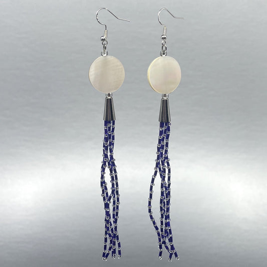 ER - Hoover Girls; Beaded Tassel, Mother of Pearl