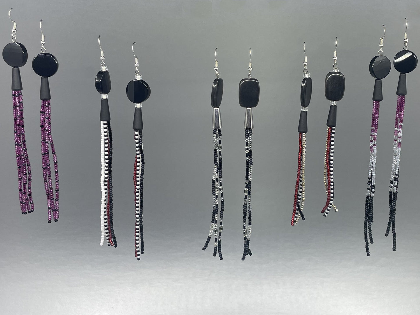 ER - Hoover Girls; Beaded Tassel, Onyx