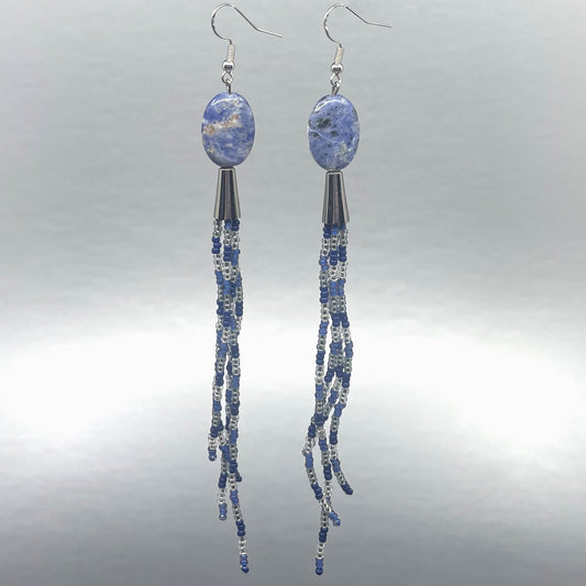 ER - Hoover Girls; Beaded Tassel, Sodalite