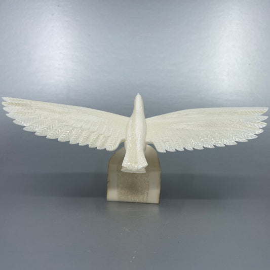 Ivory - Pungowiyi ; Eagle Wing Opened 8"