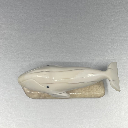 Ivory - RMK; Bowhead Whale on Bone Base