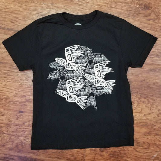 T-shirt - Youth, Eagle Raven Tessellation