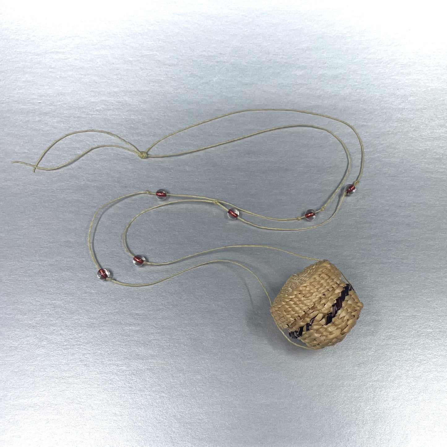 Necklace - Wheeler; Spruce Root, Medicine Bag