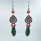 Pook Mini Beaded Flower with Dagger Drop Earrings