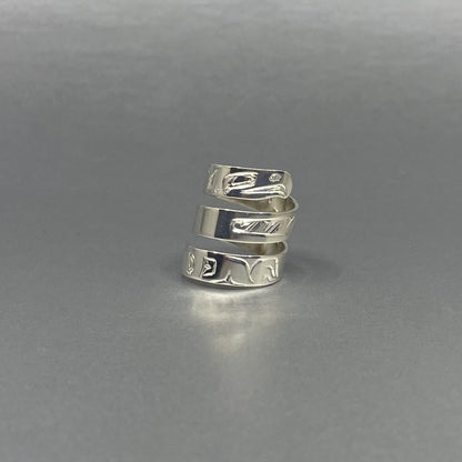 Ring - Sheakley; Silver, Triple Wrap, Various