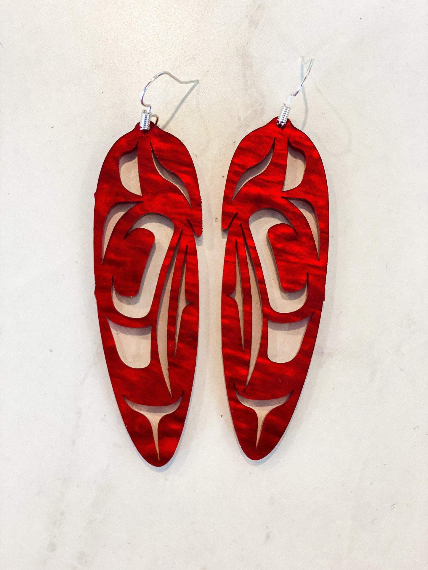 ER - Totem Design House; Eagle or Raven Feather, Acrylic, Various Colors