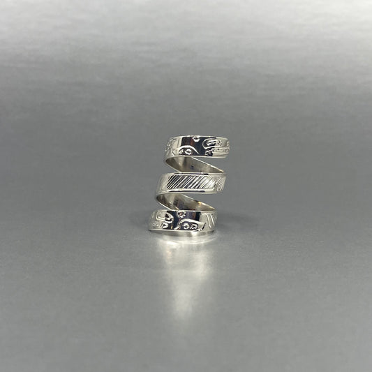 Ring - Sheakley; Silver, Triple Wrap, Various