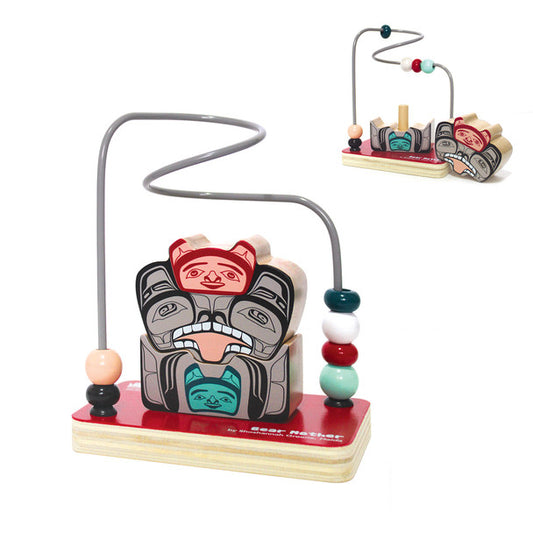 Toy - Stacking Animal Bead Mazes, Bear Mother