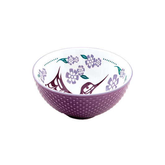 Art Bowl - Sm, Hummingbird (Purple)