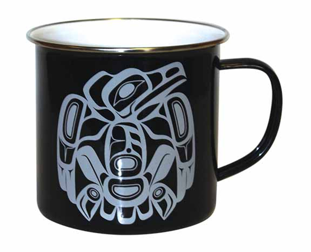 Mug - Enamel & Steel, Raven, 16 oz