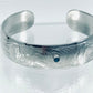 Bracelet - T. Owens, Silver, Blue Topaz, 1/2"