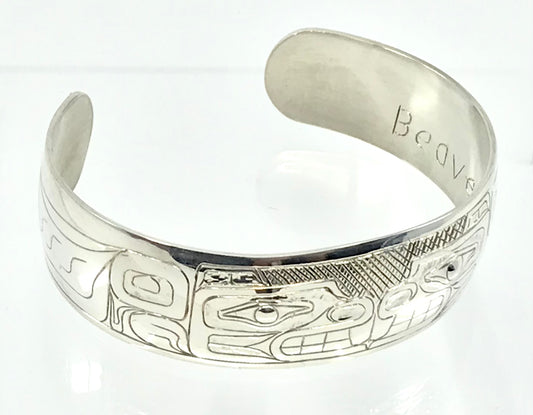 Bracelet- B. Chilton; Silver, Beaver - 3/4"