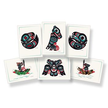 Art Card Set- Shotridge, Raven & Eagle, Set of 6