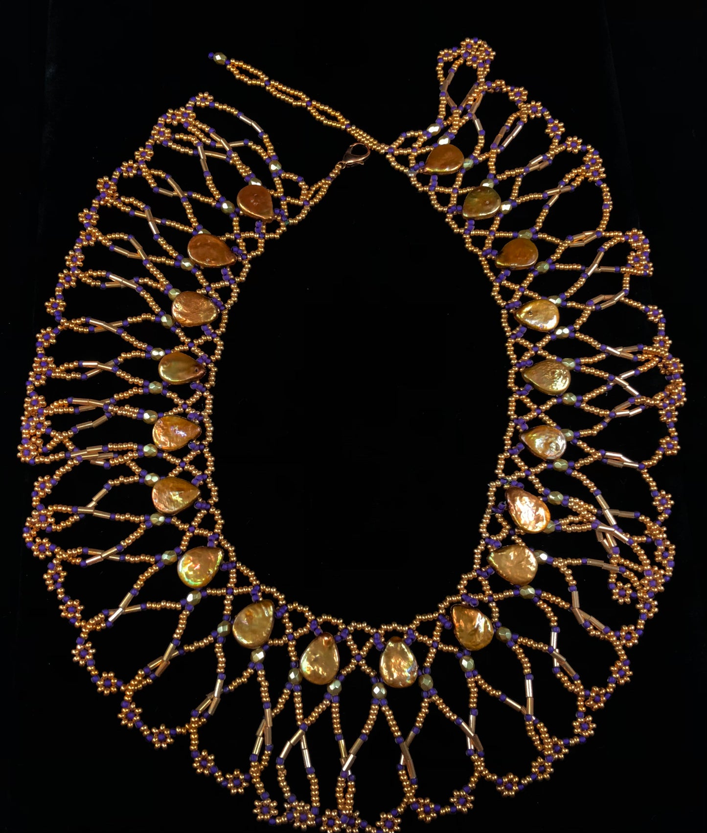 Necklaces- Dangeli; Beaded, Raindrop, Various Colors