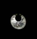 Nose Ring/ Pendant- R. Isturis, Silver & Abalone, Medium