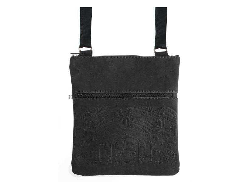 Bag - Messenger, Leather, Bear Box, Black
