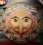 Mask- D. A. Boxley, Cedar & Cedar Bark Rope, Eagle with Beak, Circle Panel