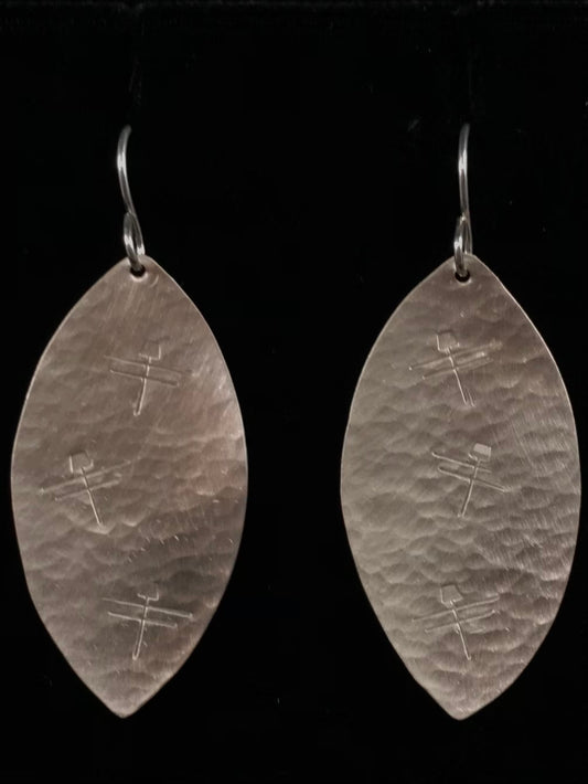 Earring- E. Rosetta; Leaves, Sterling, Various Designs