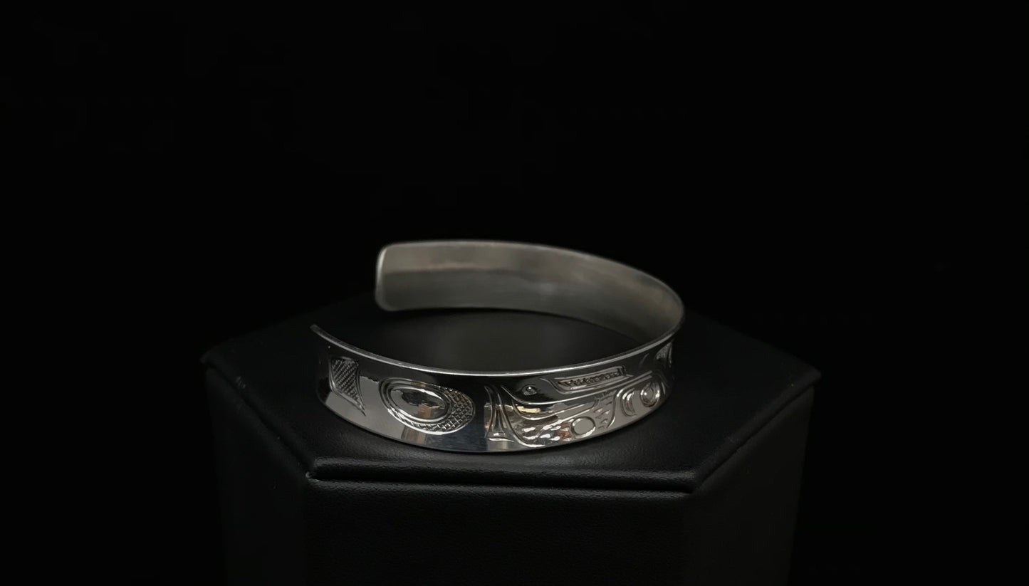 Bracelet- N. Galanin; Silver, Various Designs, 1/2"