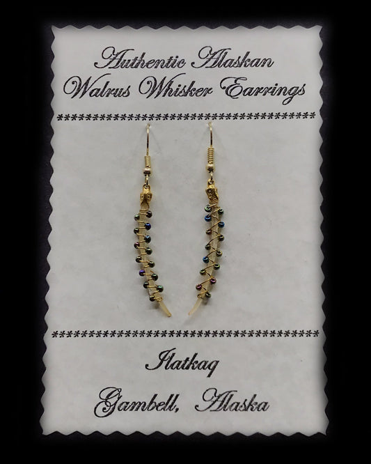 Earrings- B. Apangalook, Walrus Whiskers, Various Style