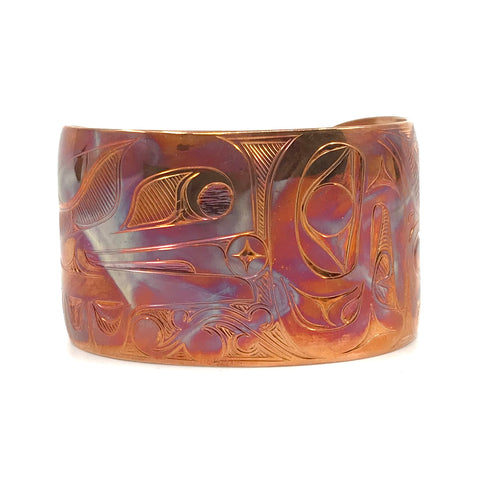 Bracelet- J. Galanin, Copper, Various Designs, 1.5"