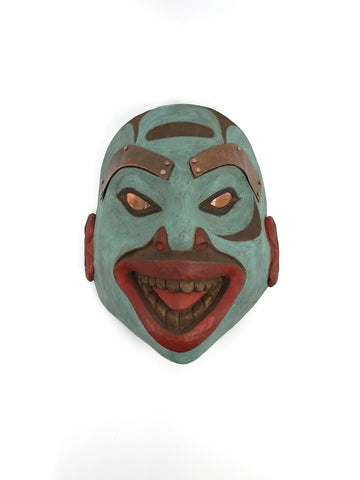 Mask- R. Gregory-Walker: Traditional Tlingit Style w Copper Inlays, SM