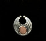 Nose Ring/ Pendant- R. Isturis, Silver & Abalone, Medium