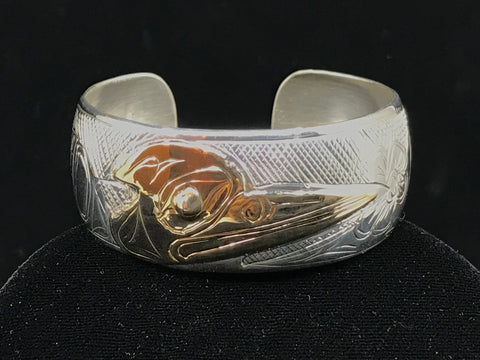 Bracelet- G. Chilton; Silver, Gold, 1", Various Designs