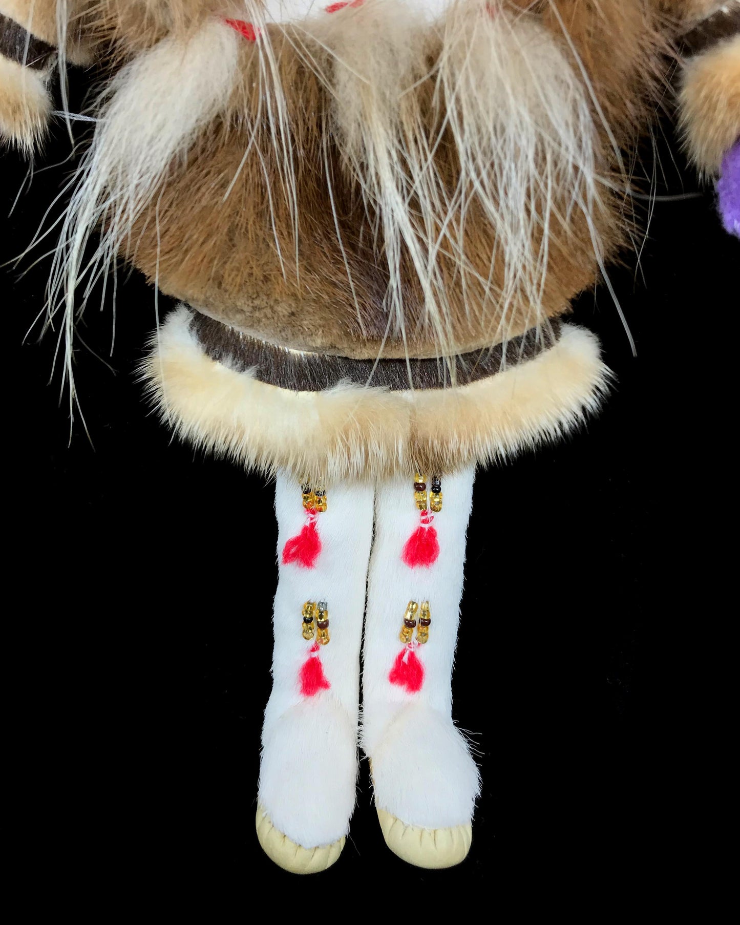 Doll- Inupiaq Female w/ Fur & Beadwork, 10"