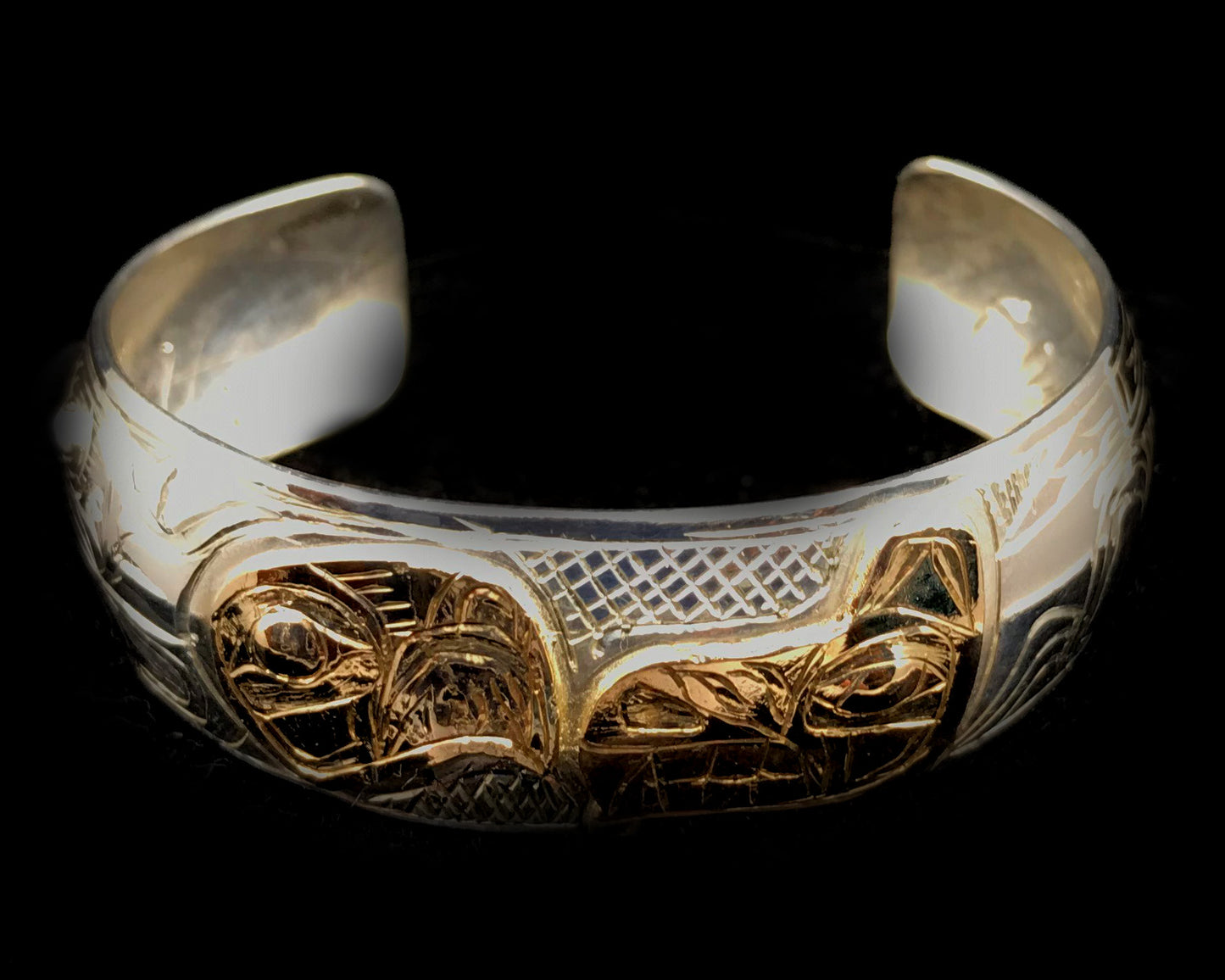 Bracelet - G. Chilton, Silver & Gold, 3/4", Various Designs