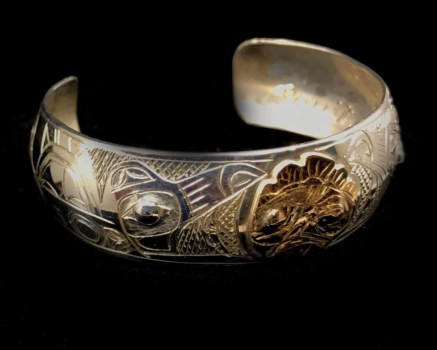 Bracelet - G. Chilton, Silver & Gold, 3/4", Various Designs