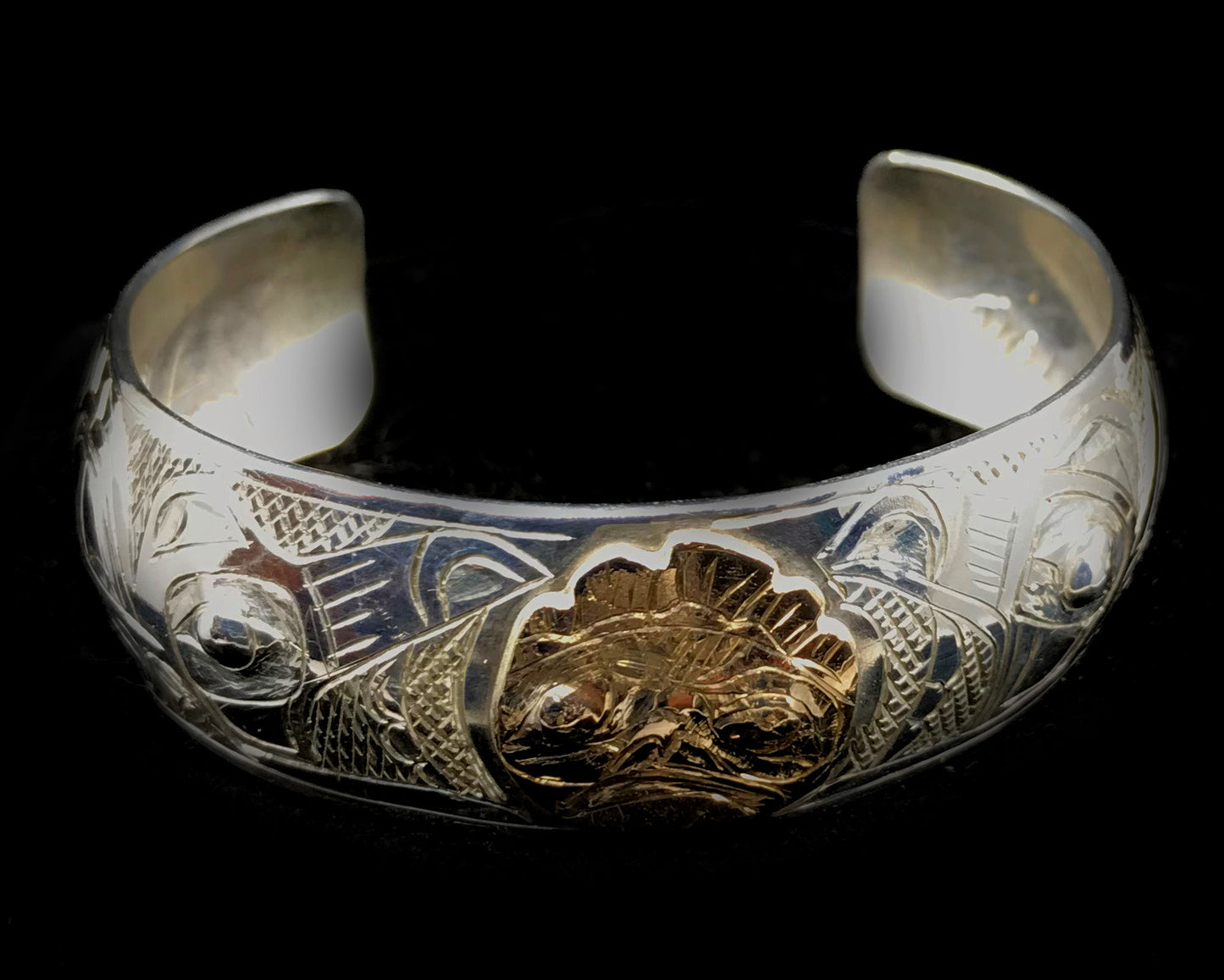 Bracelet - G. Chilton, Silver & Gold, 3/4", Various Designs