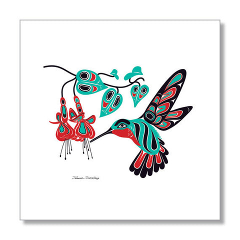 Giclee Art Print- Shotridge, Hummingbird & Fuchsia, Limited Edition, Handsigned, Various sizes