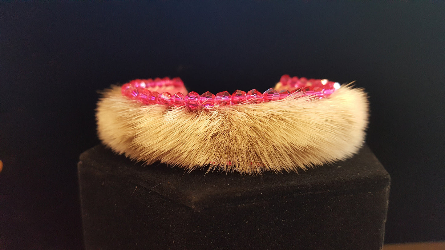 Cuff - Seal Fur, Beaded