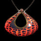 Pendant-J Gibbons, Teardrop or Heart w/ Cutout, XLG, Various Colors
