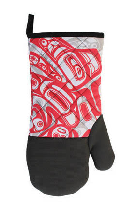 Oven Mitt - Neoprene, Running Raven