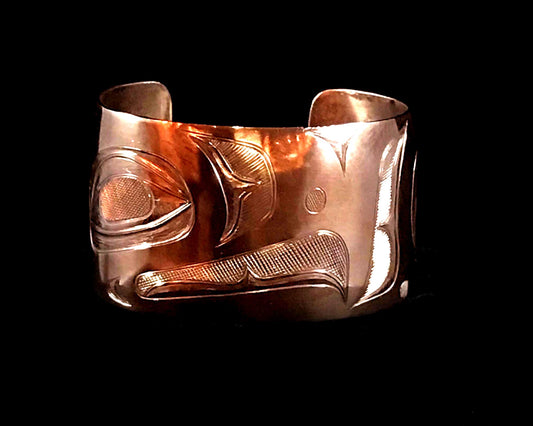 Bracelet- L. Burkhart, Copper, Eagle, 1.5"