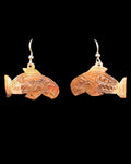 Earrings- L. Chilton: Copper, Salmon