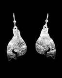 Earrings- L. Chilton, Silver, Killer Whale