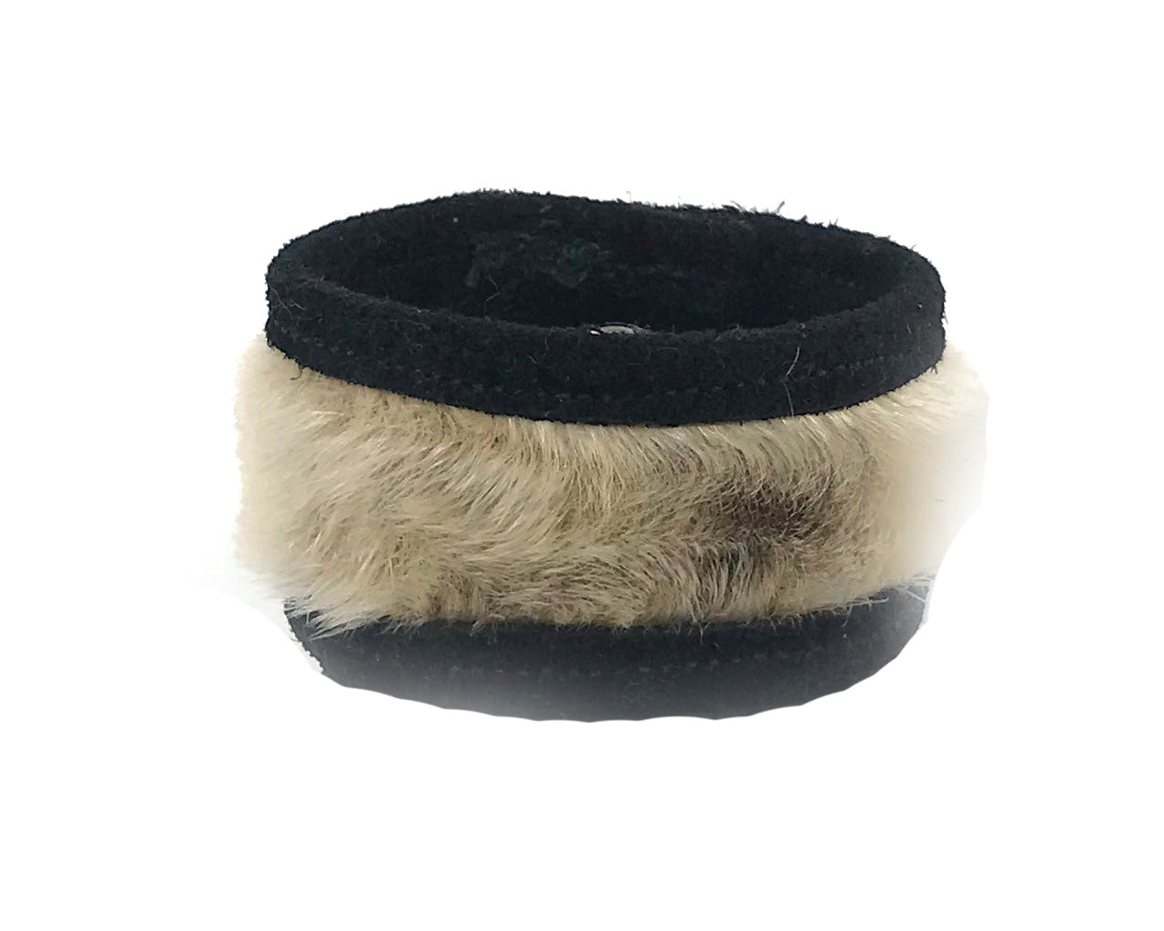Bracelet- Gho;  Seal Fur & Leather w/Snap