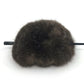 Hair Accessory- M. Gho, Various Fur, Oval w Stick