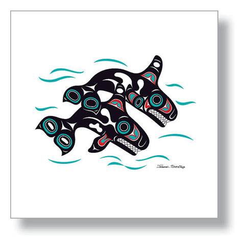 Giclee Art Print- Shotridge, Orcas, Limited Edition, Handsigned, Various Sizes