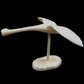 Ivory- L. Penayah: Flying Swan, on Spindle & Tusk Slice Base