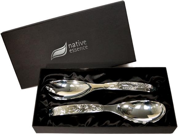 Silver Plated Serving Spoon Set - Eagle Whale